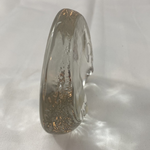 Vintage lead crystal bunny paperweight - Picture 2 of 5